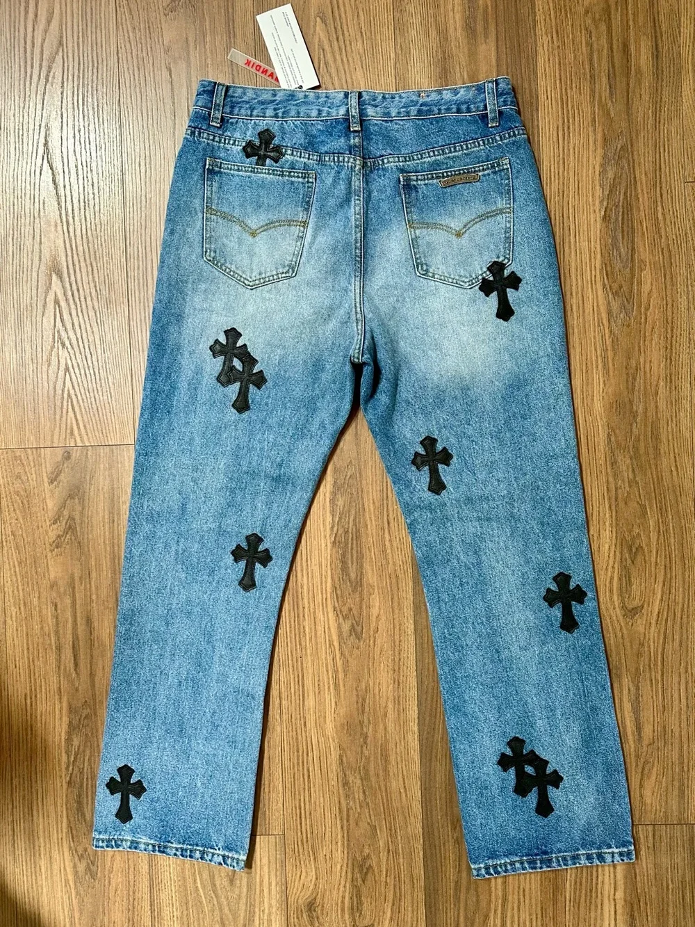 Chrome Hearts x Lemandik Embellished Cross Jeans - Picture 4 of 6